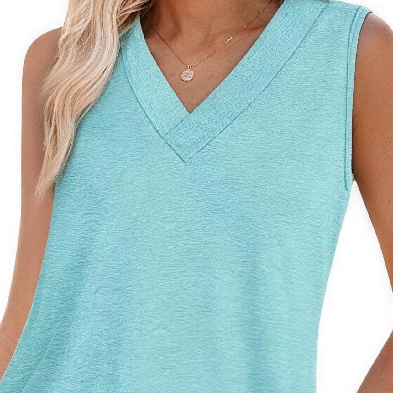 Women Loose V-Neck Sleeveless Tank Tops, Soft Basic Summer Casual Shirts With 12 Colors Optional